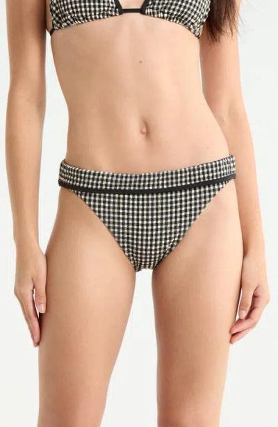 Sanctuary Banded Smocked Hipster Bikini Bottoms In Multi