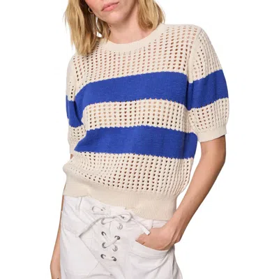 Sanctuary Beachside Stripe Open Stitch Sweater Tank In Multi