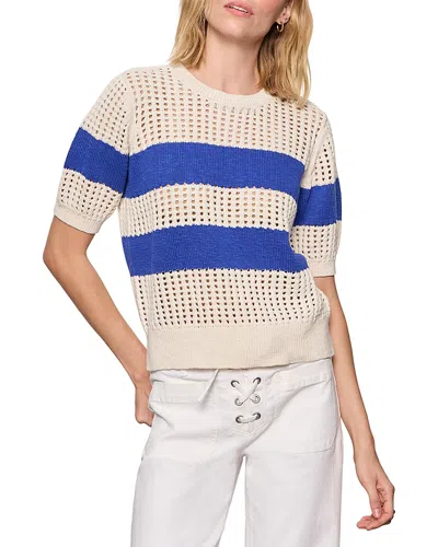 Sanctuary Beachside Stripe Open Stitch Sweater Tank In Multi