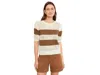 Sanctuary Beachside Openwork Stripe Sweater In Neutral