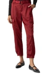 Sanctuary Classy Cargo Trouser In Garnet In Garnet