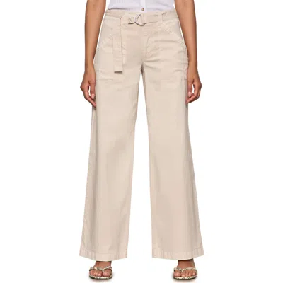 Sanctuary Belted Wide Leg Pants In Neutral