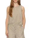 Sanctuary Better Days Gingham Shell In Multi