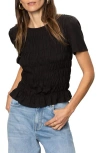 Sanctuary Better Together Smocked Top In Black