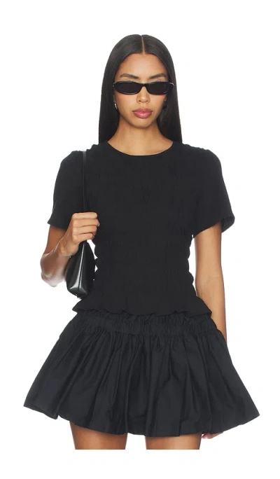 Sanctuary Better Together Smocked Top In Black