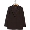 Sanctuary Betty Plaid Knit Blazer In Clove Check