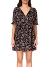 Sanctuary Bloom Womens Puff Sleeve Floral Babydoll Dress In Multi