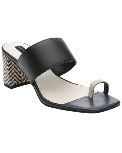 Sanctuary Bold Leather Sandal In Black