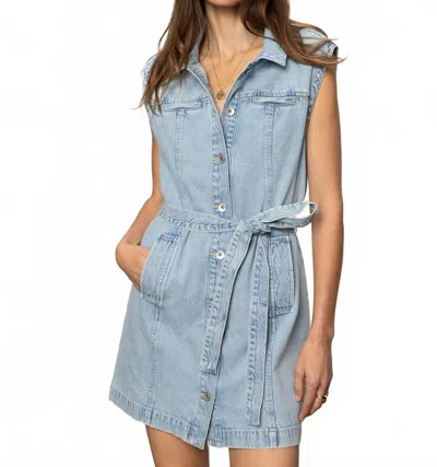 Sanctuary Bouquet Ila Denim Dress In Jean In Blue