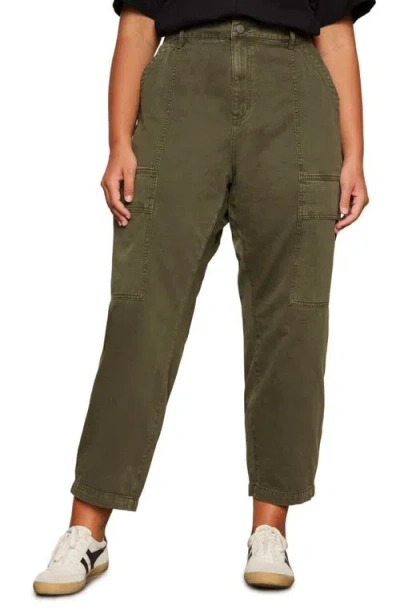 Sanctuary Boyfriend Ankle Utility Pants In Green