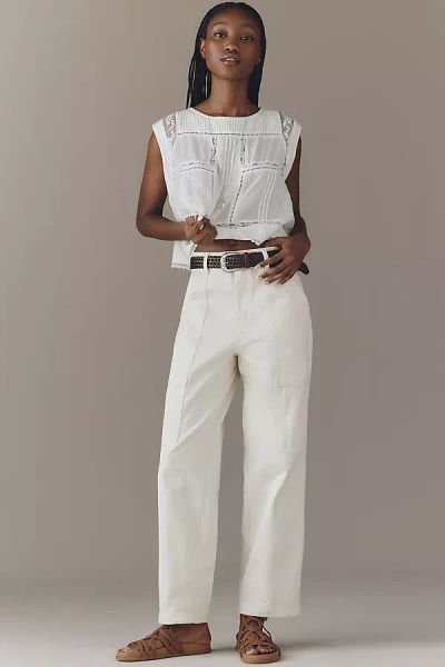 Sanctuary Boyfriend Utility Pants In White