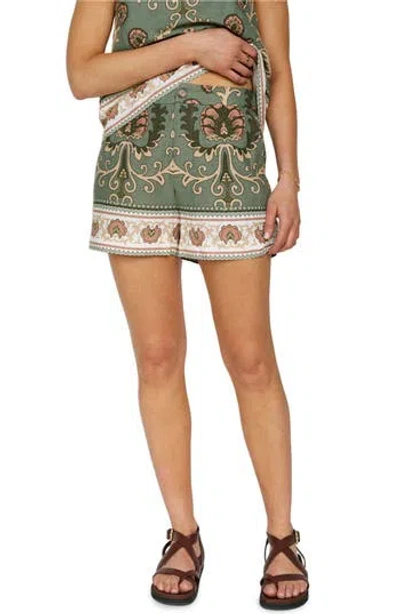 Sanctuary Breaker Border Print Shorts