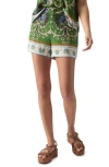 SANCTUARY BREAKER BORDER PRINT SHORTS