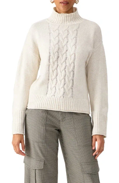 Sanctuary Cabin Fever Cable Sweater In Toasted Marshmallow
