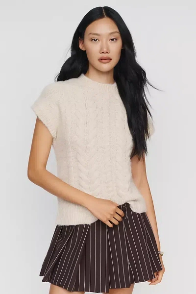 Sanctuary Cable-knit Sweater In White