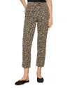Sanctuary Cadence '90s Raw Hem Crop Straight Leg Jeans In Animal Print