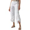 Sanctuary Cali Straight Leg Crop Cargo Pants In White