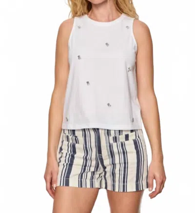 Sanctuary Campari Embellished Tank Top In White