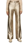 Sanctuary Candence Straight Leg Pants In Gold