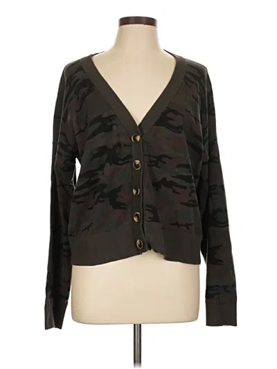 Pre-owned Sanctuary Cardigan Sweater In Black