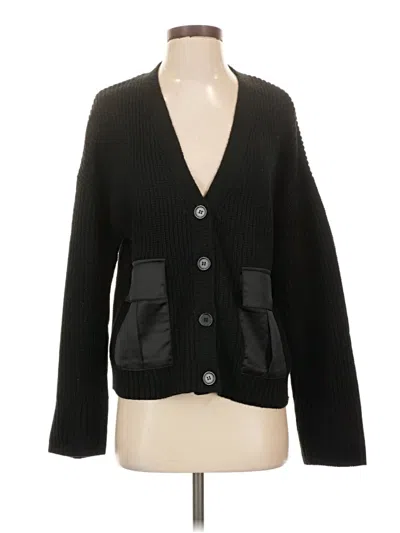 Pre-owned Sanctuary Cardigan Sweater In Black