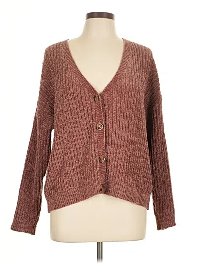 Pre-owned Sanctuary Cardigan Sweater In Brown
