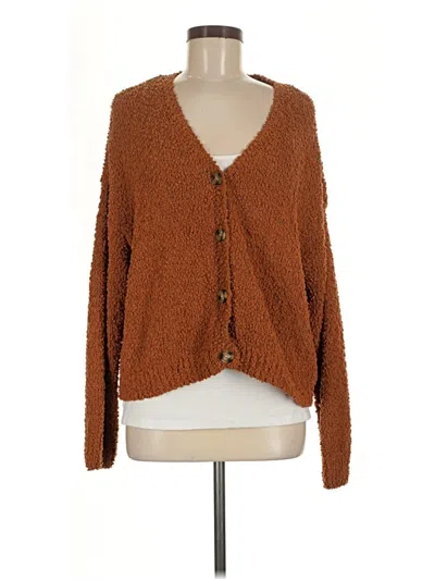 Pre-owned Sanctuary Cardigan Sweater In Brown