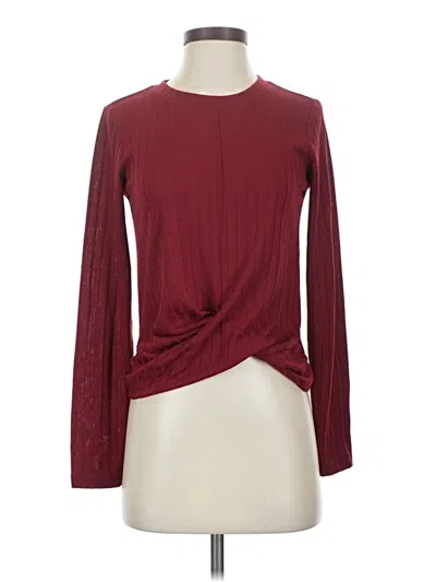 Pre-owned Sanctuary Cardigan Sweater In Burgundy