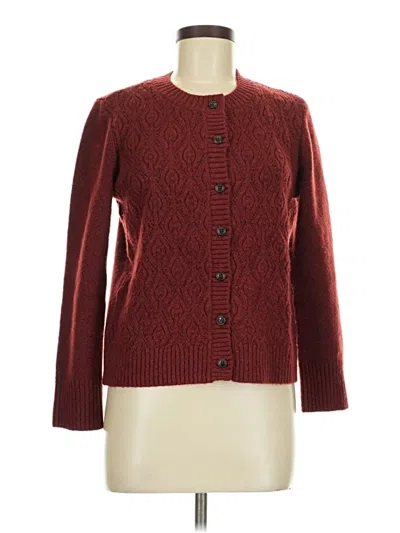 Pre-owned Sanctuary Cardigan Sweater In Burgundy