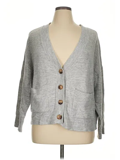 Pre-owned Sanctuary Cardigan Sweater In Gray