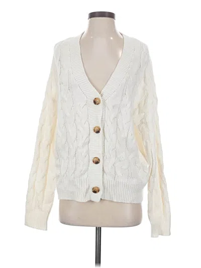 Pre-owned Sanctuary Cardigan Sweater In Ivory