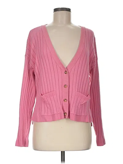 Pre-owned Sanctuary Cardigan Sweater In Pink