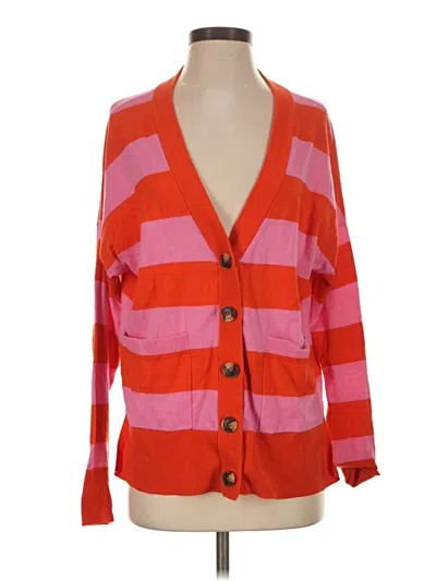 Pre-owned Sanctuary Cardigan Sweater In Red