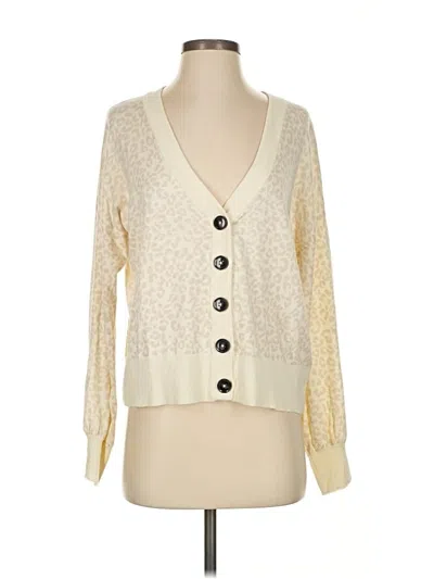Pre-owned Sanctuary Cardigan Sweater In White