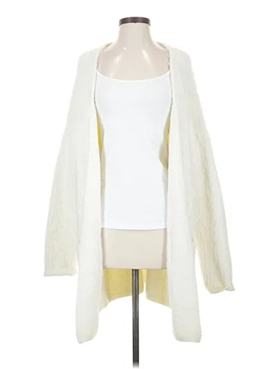 Pre-owned Sanctuary Cardigan Sweater In White