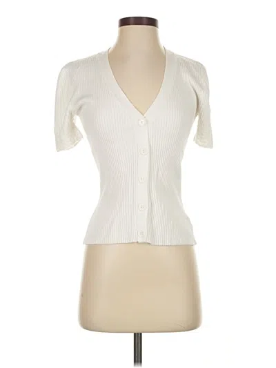 Pre-owned Sanctuary Cardigan Sweater In White