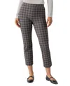 Sanctuary Carnaby Kick Cropped Pants In Shadow Navy Plaid
