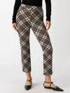 Sanctuary Carnaby Crop Kick Plaid Leggings In Graphic Plaid In Multi