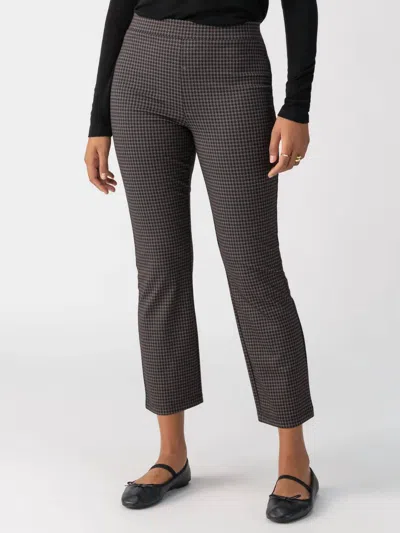 Sanctuary Carnaby Kick Crop Leggings In Shadow Check In Multi