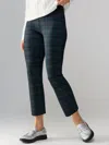 Sanctuary Carnaby Kick Crop Pants In Blue Moon Plaid In Blue