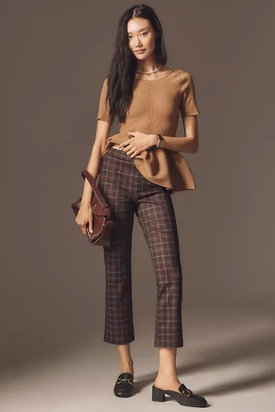 Sanctuary Carnaby Kick Crop Pants In Brown