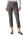 Sanctuary Carnaby Kick Cropped Pants In Shadow Navy Plaid