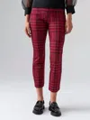 SANCTUARY CARNABY LEGGINGS IN PINK GLEN PLAID