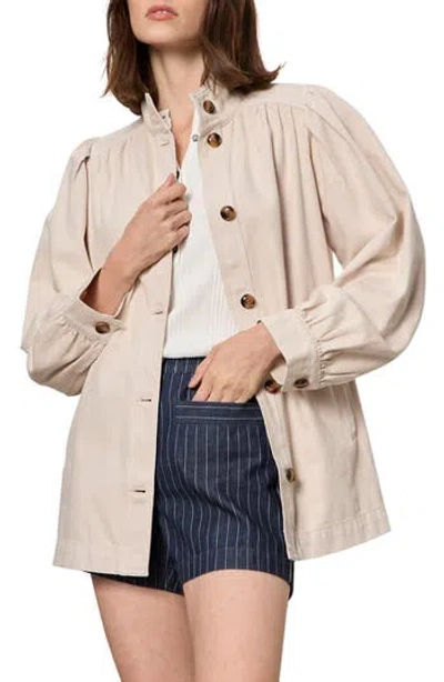 Sanctuary Carrie Oversize Denim Jacket In Neutral
