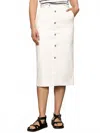 Sanctuary Carrier Denim Skirt In Bleached White In White