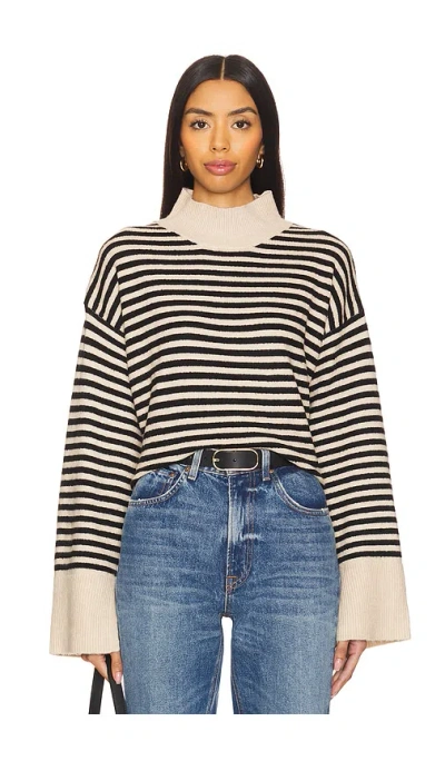 Sanctuary Strick Chalet Stripe In Black,white