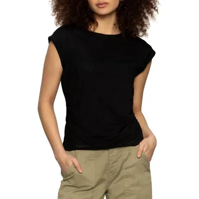 Sanctuary Charisma Dolman Mesh Tee In Black