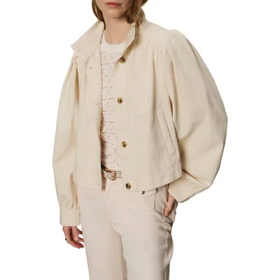Sanctuary Charlotte Twill Jacket In Collagen In Neutral