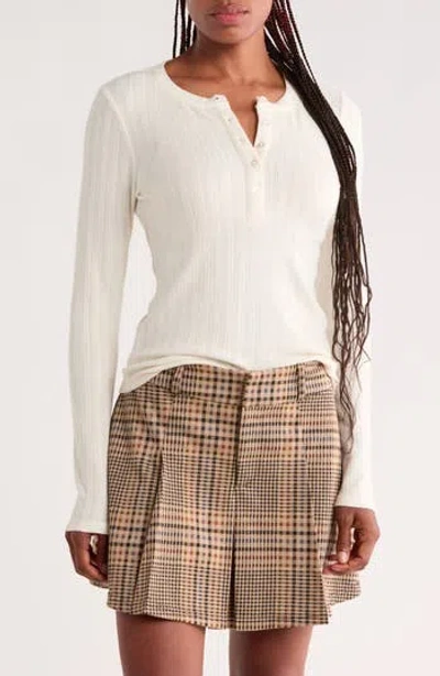 Sanctuary Charmed Rib Henley In White