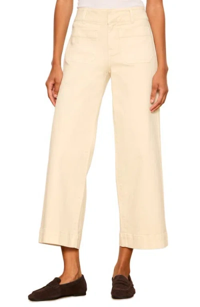 Sanctuary Chelsea Patch Pocket Wide Leg Jeans In Neutral